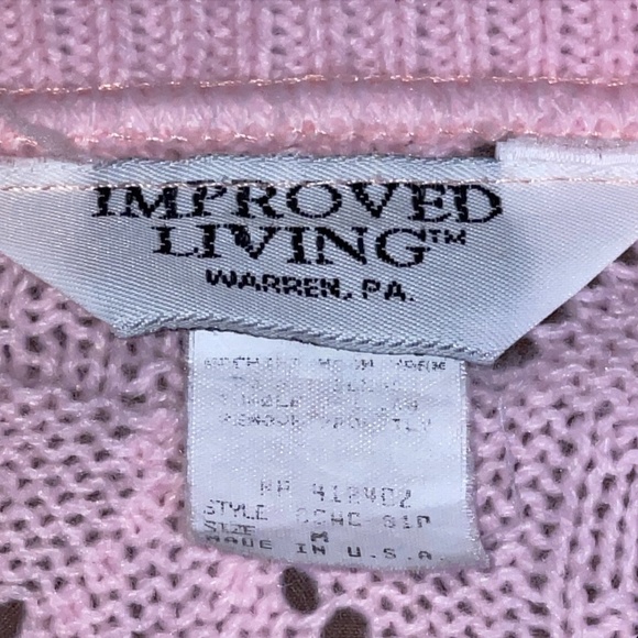 Vtg Womens Cardigan Sweater Medium Cape Shawl Open Weave Design Button USA Lot - Picture 10 of 16